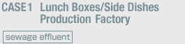 Case1: Lunch boxes/side dishes production factory (sewage effluent)