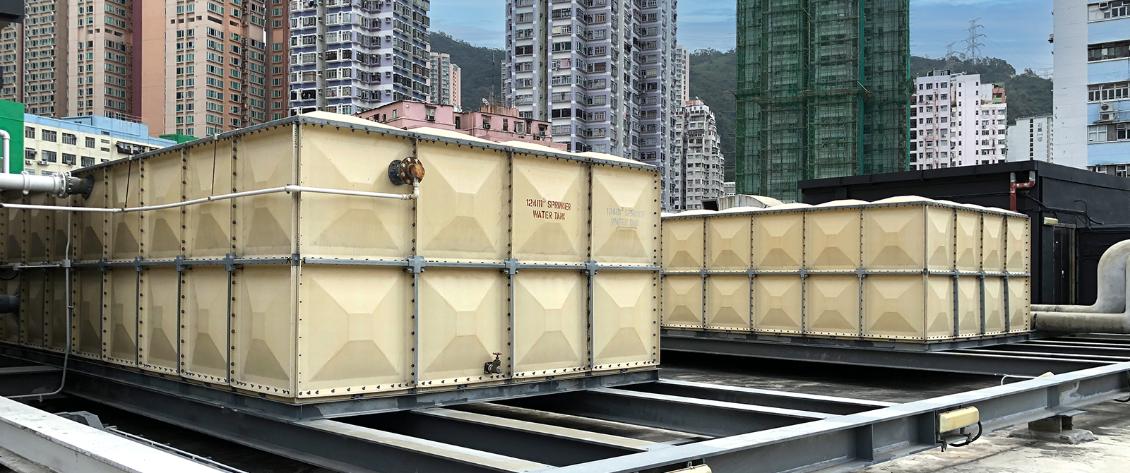 Sekisui panel tanks are six-sided in design