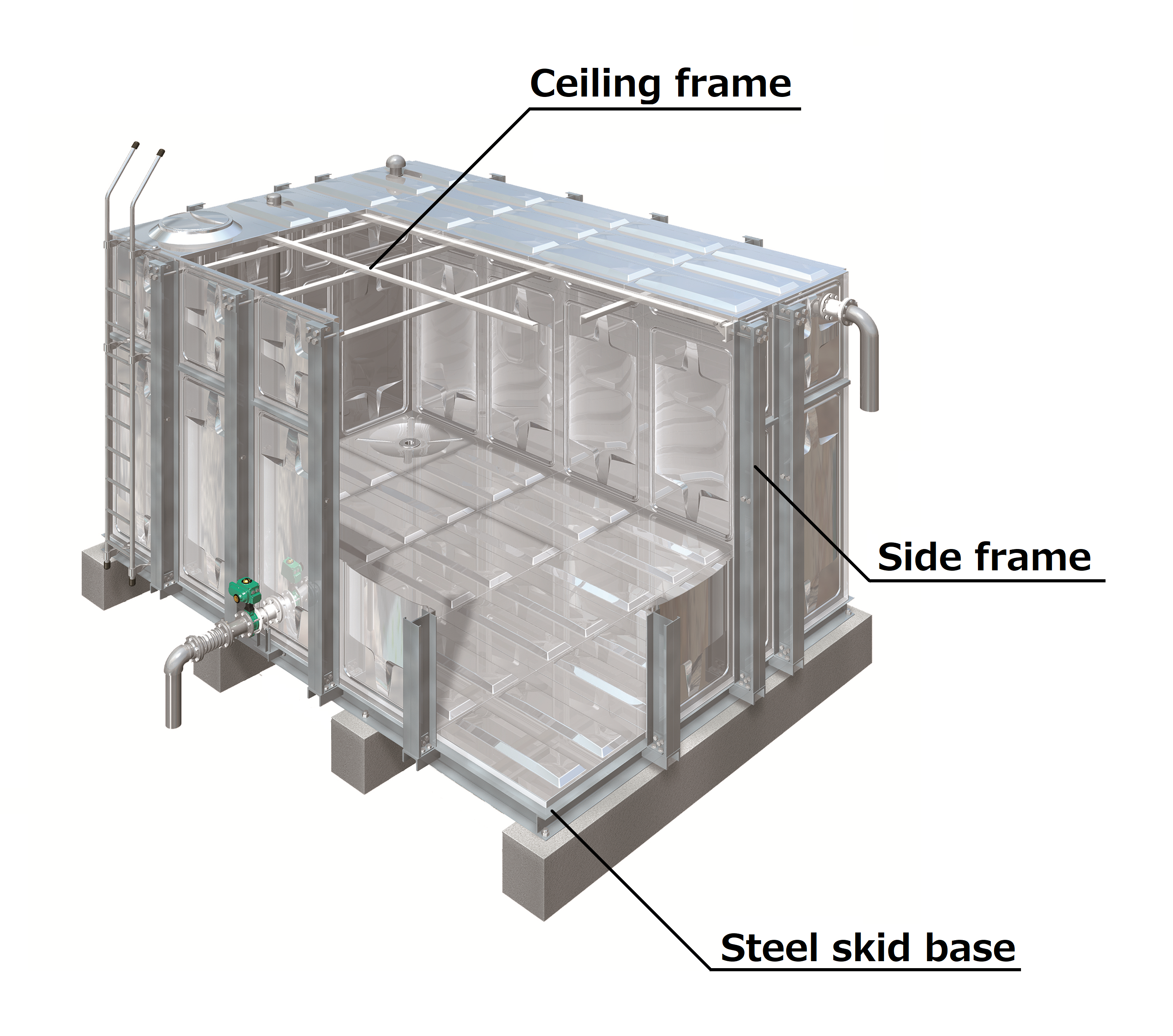 Stainless steel Panel Tanks